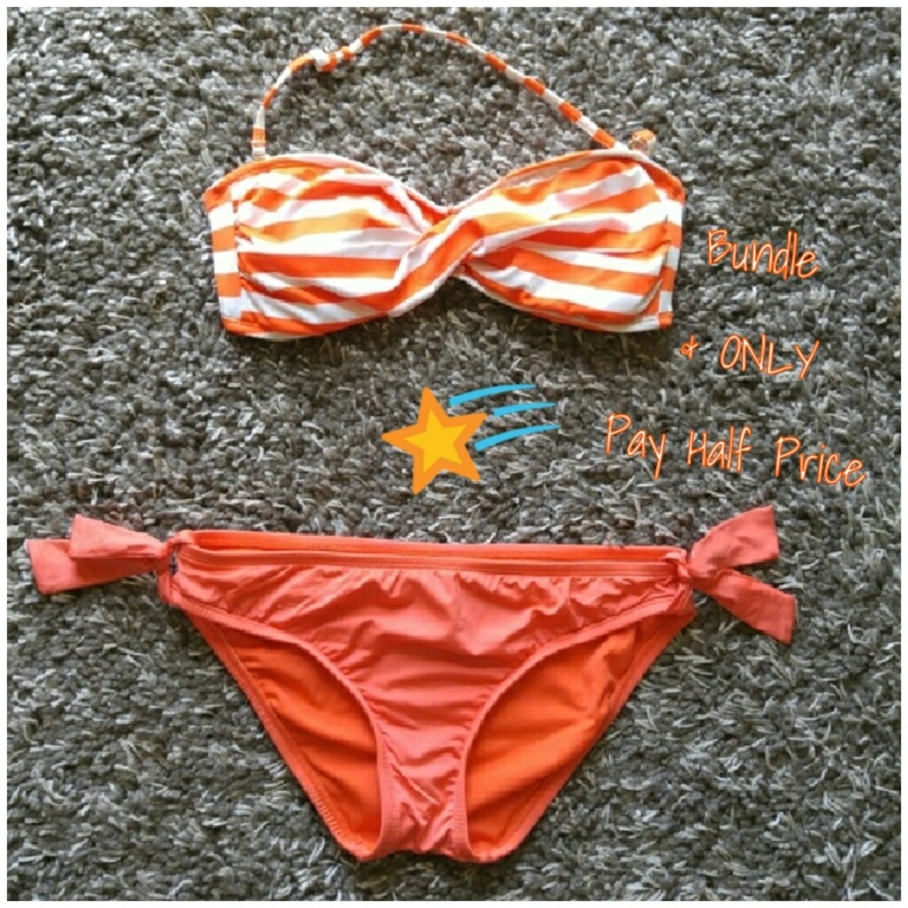 Mossimo Orange/White Bikini